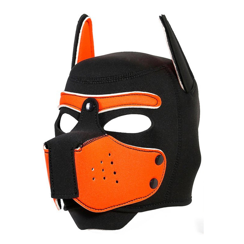 Kinky Puppy Cagoule Enjoy Puppy Noir-Orange